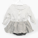 Completo con culotte e blusa Grigio Neonata TARTALETA A3219 - TARTALETA - LuxuryKids