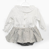 Completo con culotte e blusa Grigio Neonata TARTALETA A3219 - TARTALETA - LuxuryKids