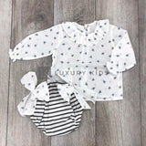 Completo Con Culotte E Camicia In Cotone Fantasia Api Neonata PALOMA DE LA O MV9BL74 - PALOMA DE LA O - LuxuryKids