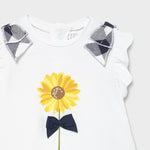 Completo Con Gonna E Shirt Bianco-Blu Neonata MAYORAL 1839 - MAYORAL - LuxuryKids