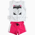 Completo Corto Pratico In Cotone Per Bambina Sarabanda J773 - SARABANDA - LuxuryKids