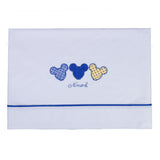 Completo Lenzuola Carrozzina in Cotone Bianco Topolino Neonato NINNAOH E21LE206 - NINNAOH - LuxuryKids