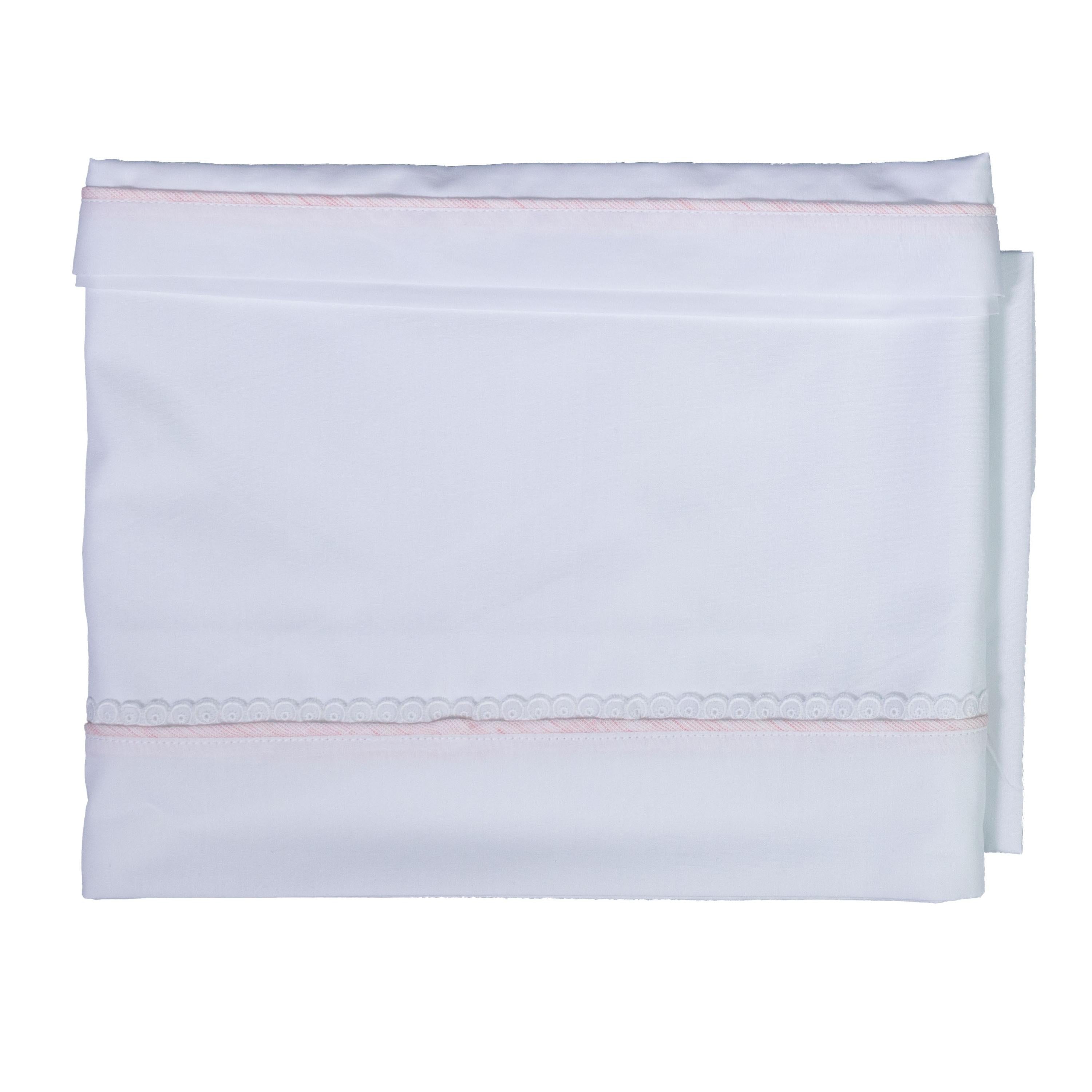 Completo Lenzuola Corredino in Cotone Bianco Neonata TETO E TATTA LN4560 - TETO E TATTA - LuxuryKids