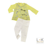 Completo Maxi Maglia con Leggins Bambina Sarabanda M731 - SARABANDA - LuxuryKids