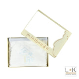 Coperta Carrozzina In Caldo Cotone E Ciniglia con Stampa Celeste-Bianco Neonato Minibanda G921 - MINIBANDA - LuxuryKids