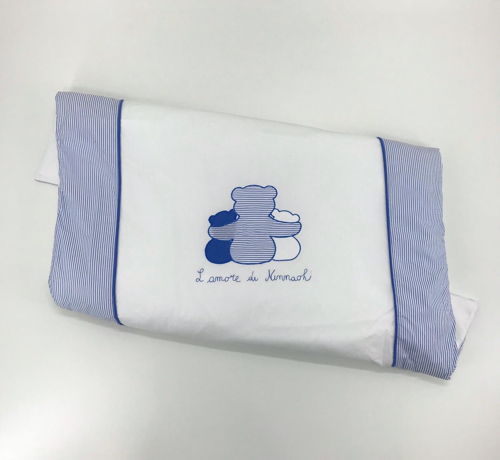 Coperta In Cotone Con Orsetti Neonato E16COP211 NInnaoh - NINNAOH - LuxuryKids