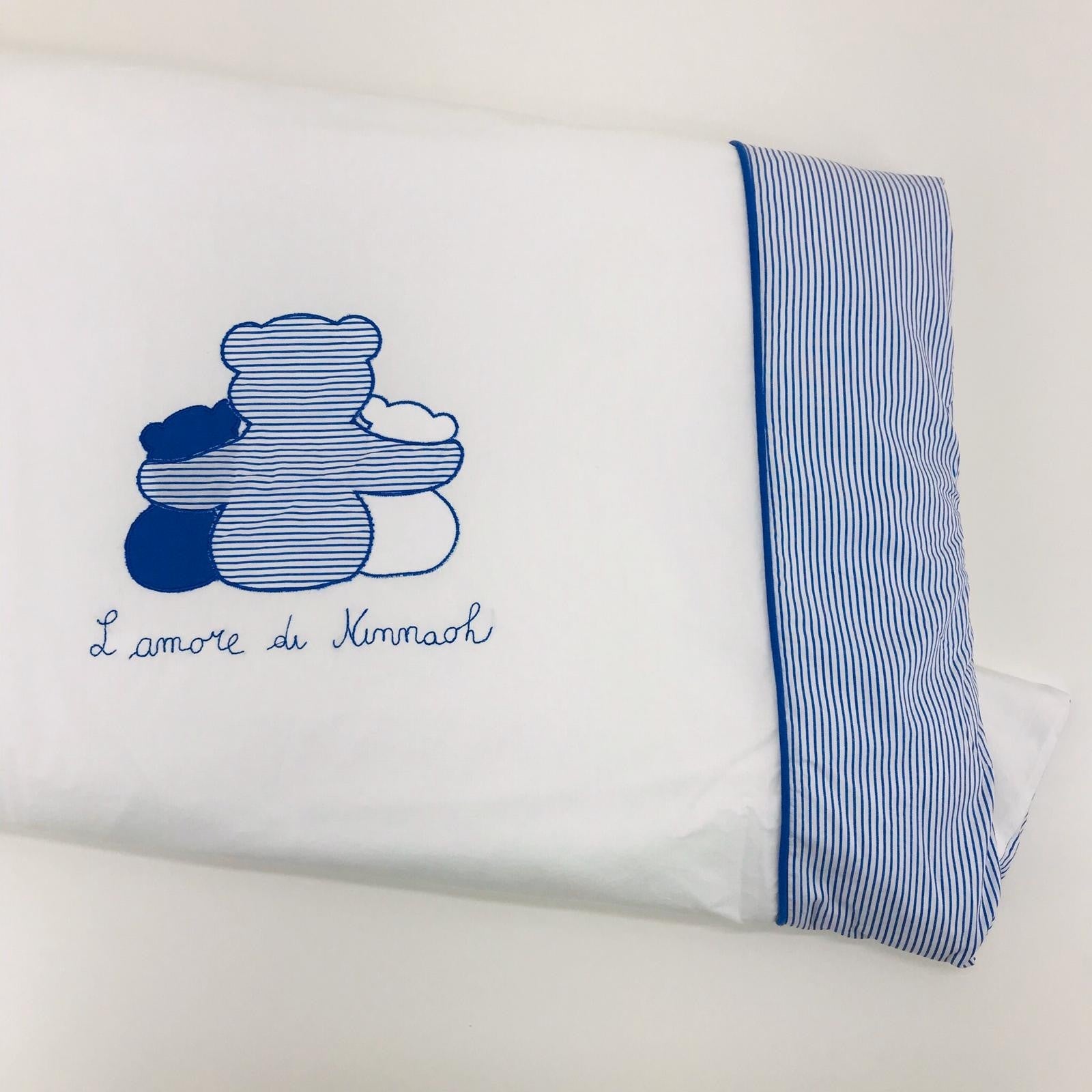 Coperta In Cotone Con Orsetti Neonato E16COP211 NInnaoh - NINNAOH - LuxuryKids