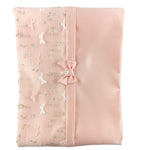 Coperta Sfoderabile Con Note Musicali Neonata Rosa NINNAOH E21COP3I - NINNAOH - LuxuryKids