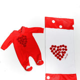 Copertina Carrozzina Jersery Bianco-Rosso Neonata New Life NWFCV616 - NEW LIFE - LuxuryKids