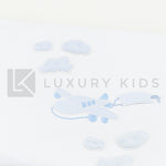 Copertina Imbottita Sfoderabile Bianca E Azzurra Con Aereoplanini Neonato La Sartoria Dei Piccoli LC751 - LA SARTORIA DEI PICCOLI - LuxuryKids