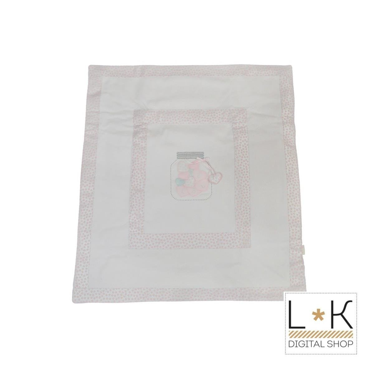 Copertina Imbottita Sfoderabile Rosa Neonata Lolo' 7075 - LOLO' - LuxuryKids