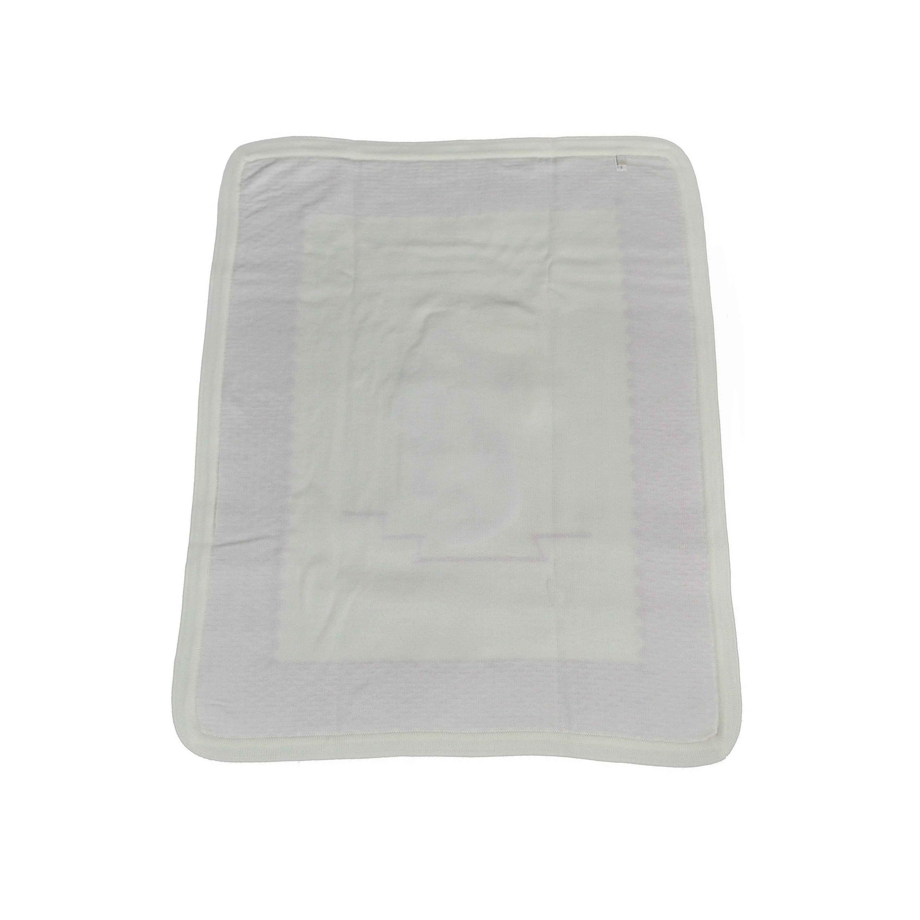 Copertina In Lana Panna Neonata Creazioni Luana 740 - CREAZIONI LUANA - LuxuryKids