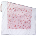 Copertina Sfoderabile In Ciniglia Bianca E Rosa Con Stampa Farfalle Corredino Invernale Neonata Ninnaoh I20COP5I - NINNAOH - LuxuryKids