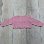 Coprispalle estivo con Trama traforata Neonata Rosa Antico A&J 254 - A&J - LuxuryKids