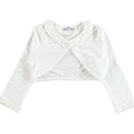 Coprispalle Panna Jersey Con strass Bambina Sarabanda U204 - SARABANDA - LuxuryKids