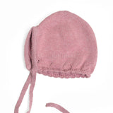 Cuffia in Caldo Cotone Morbida Rosa Per Neonata Paloma de la O ZI8CT21 - PALOMA DE LA O - LuxuryKids