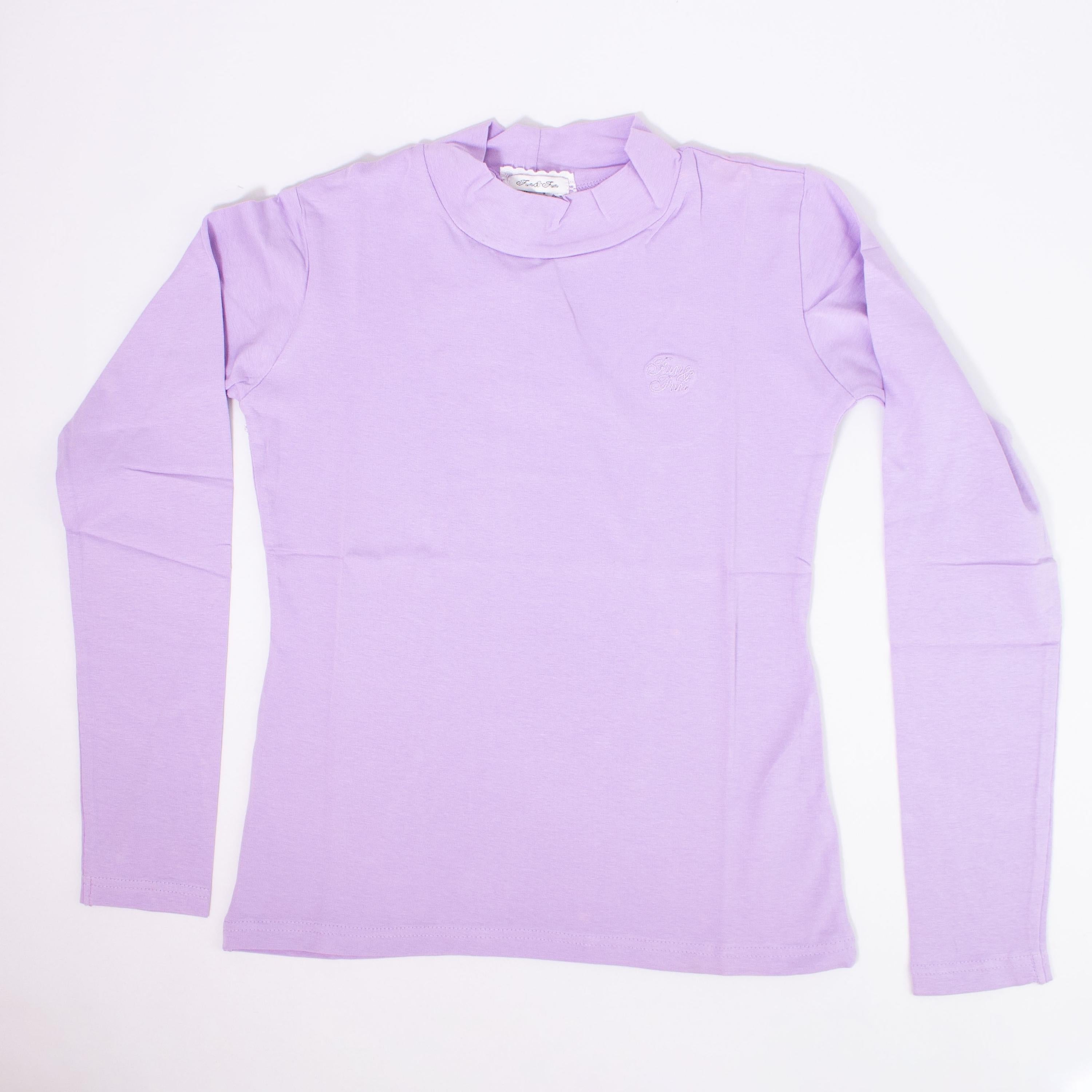 Dolcevita Lupetto Cotone Glicine Bambina Fun&Fun FUNJTS2513 - FUN&FUN - LuxuryKids