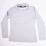 Dolcevita Lupetto Cotone Grigio Chiaro Bambina Take Two MO32240 - TAKE TWO - LuxuryKids