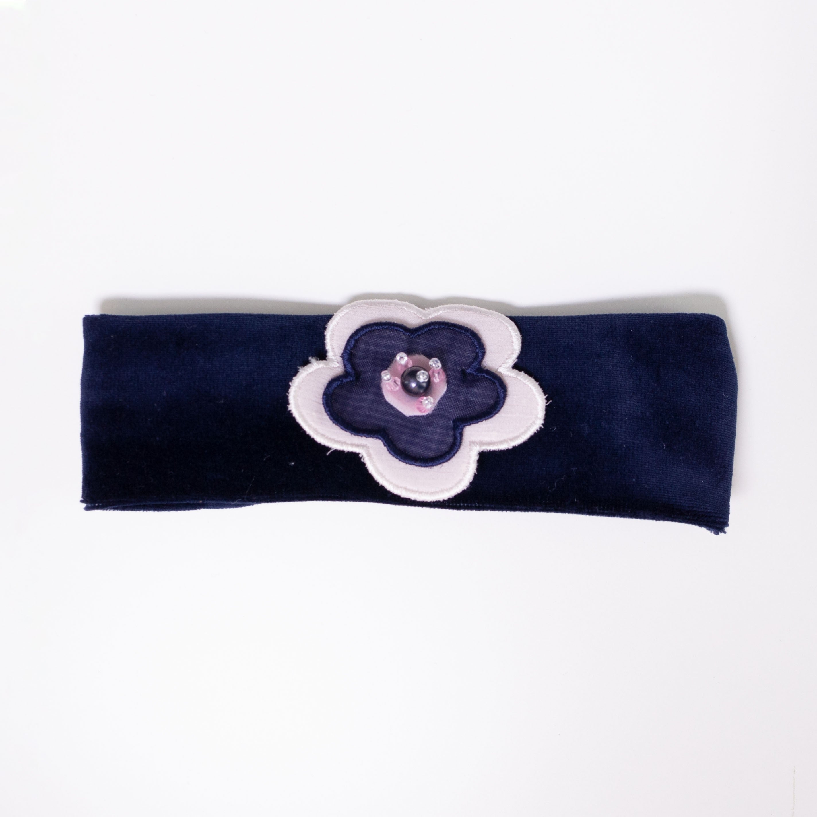 Fascia in ciniglia Blu Neonata La sartoria dei piccoli LF656 - LA SARTORIA DEI PICCOLI - LuxuryKids