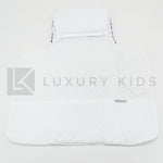 Fasciatoio Blu E Bianco Con Cagnolino Neonato LA SARTORIA DEI PICCOLI LF753 - LA SARTORIA DEI PICCOLI - LuxuryKids