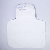 Fasciatoio Piegevole Imbottito Cotone Con Ricamo Orologio Bianco Neonato LA SARTORIA DEL PICCOLI LFS8581 - LA SARTORIA DEI PICCOLI - LuxuryKids