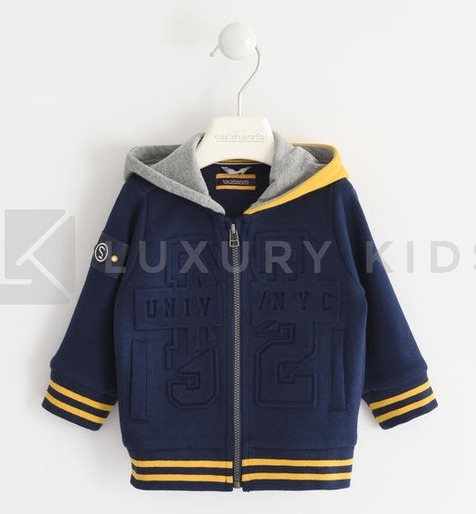 Felpa Con Cappuccio Bicolore Bambino Sarabanda K130 - SARABANDA - LuxuryKids