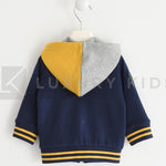 Felpa Con Cappuccio Bicolore Bambino Sarabanda K130 - SARABANDA - LuxuryKids