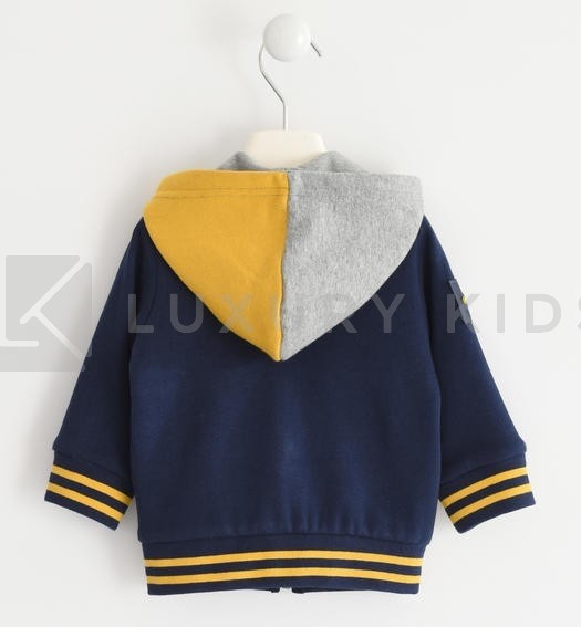 Felpa Con Cappuccio Bicolore Bambino Sarabanda K130 - SARABANDA - LuxuryKids