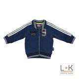 Felpa con Zip Blu Neonato Sarabanda N803 - SARABANDA - LuxuryKids