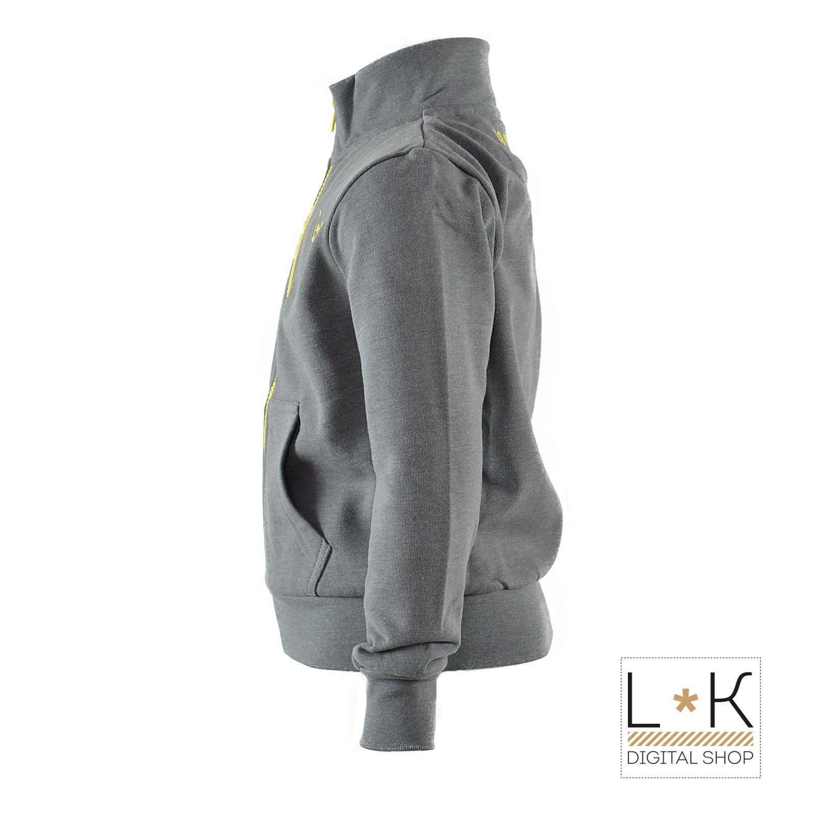 Felpa con Zip Grigio Bambino Polo Assn 47130-GREY - POLO ASSN - LuxuryKids