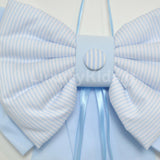Fiocco Nascita Artigianale con Righe Celeste Per Neonato Handmade FIOCCOC - HANDMADE - LuxuryKids