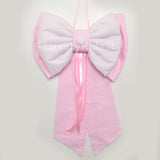 Fiocco Nascita Artigianale con Righe Rosa Per Neonata Handmade FIOCCOR - HANDMADE - LuxuryKids