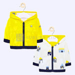 Giacca A Vento Gialla Reversibile Neonato Mayoral 1450 - MAYORAL - LuxuryKids
