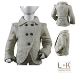 Giacca Doppio Petto Grigia Bambina Jeckerson 6DST61 - JECKERSON - LuxuryKids