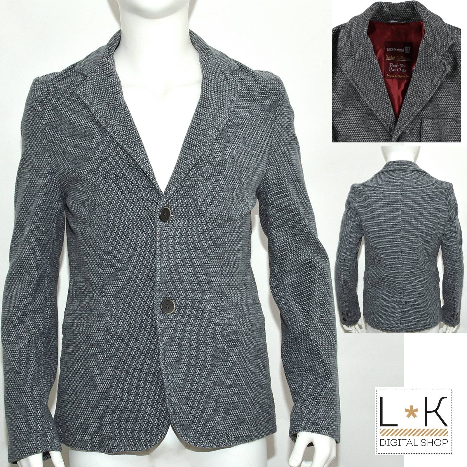 Giacca Elegante In Caldo Cotone Grigio Bambino Sarabanda L371 - SARABANDA - LuxuryKids