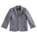 Giacca in Caldo Cotone Elasticizzato Fanatasia Blu Bambino SARABANDA 1173 - SARABANDA - LuxuryKids