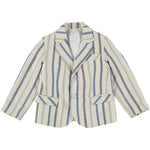Giacca In Misto Lino A Righe Panna Bambino MANUELL&FRANK MF6173B - MANUELL&FRANK - LuxuryKids