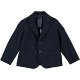 Giacca In Punto Milano Elasticizzata Blu Bambino MANUELL&FRANK MF6114B - MANUELL&FRANK - LuxuryKids