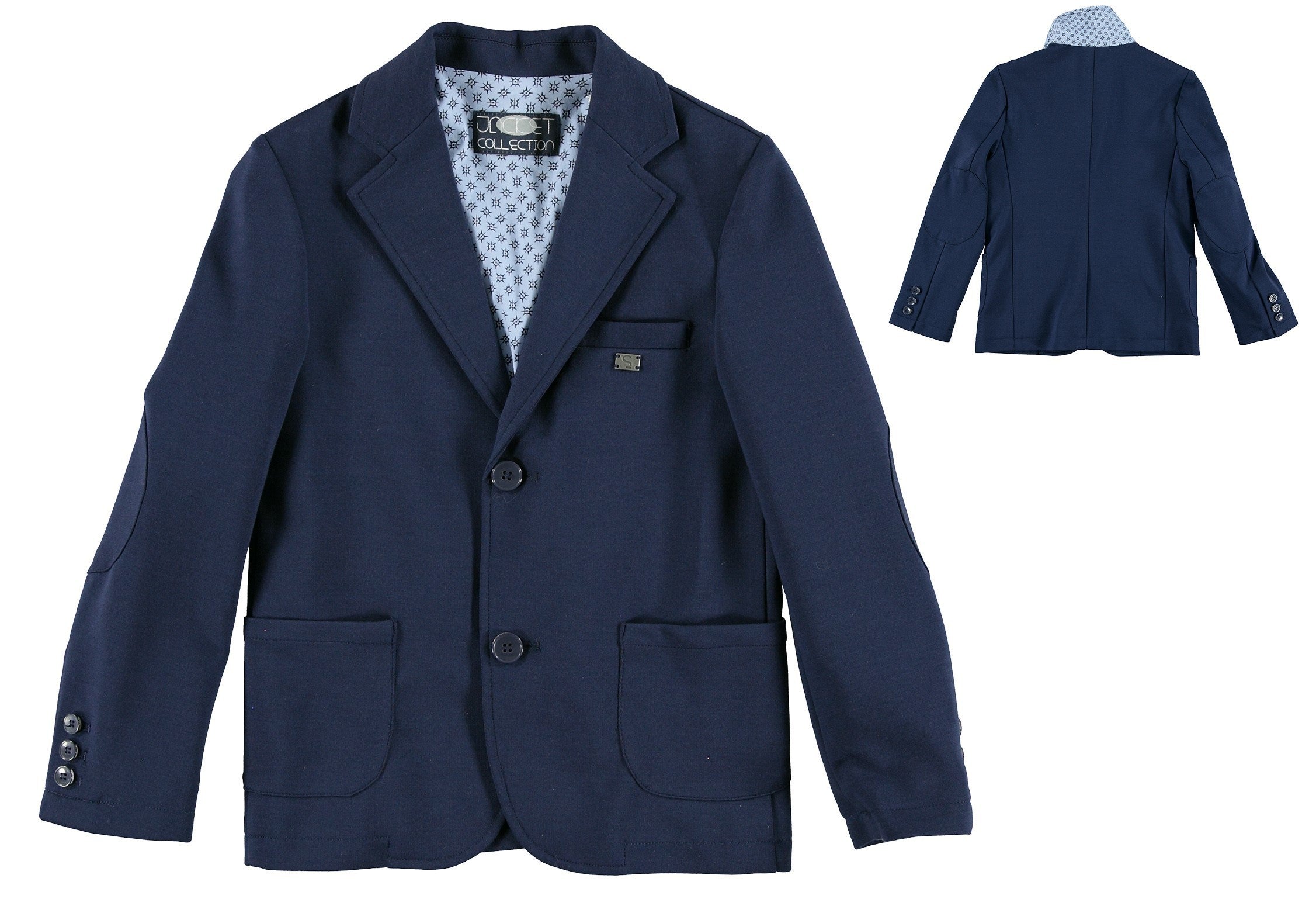 Giacca punto milano  Elegante Blu Bambino Sarabanda R384 - SARABANDA - LuxuryKids