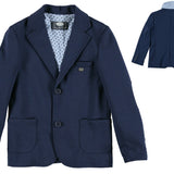 Giacca punto milano  Elegante Blu Bambino Sarabanda R384 - SARABANDA - LuxuryKids