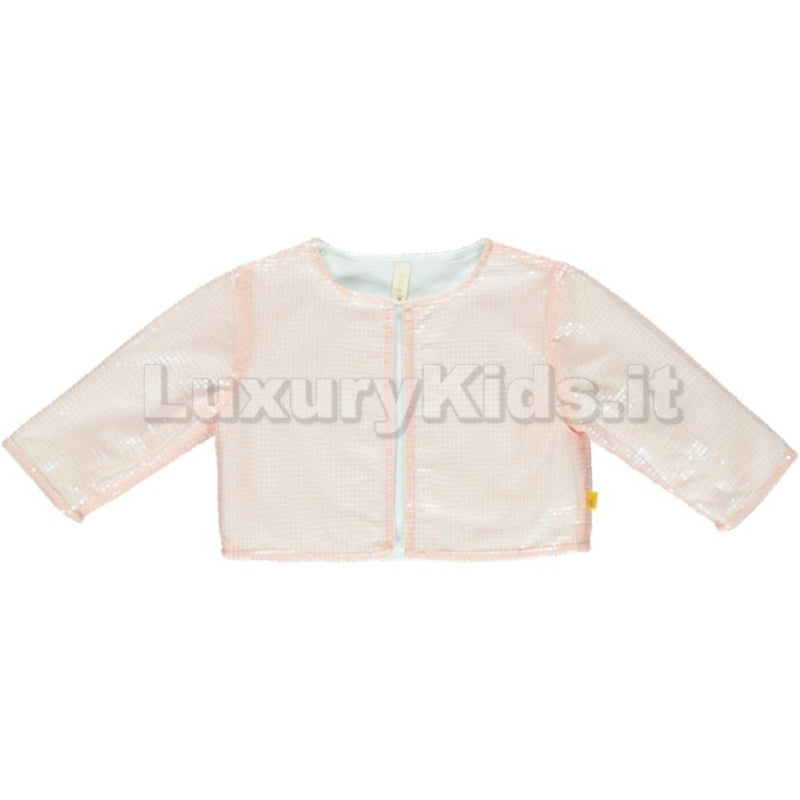 Giacchettina con paillettes Chic Moda Bambina rosa tenue  Chua CS1GG - CHUA - LuxuryKids