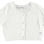 Giacchino In Filo Panna Bambina Sarabanda U237 - SARABANDA - LuxuryKids
