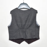 Gilet Elegante in Misto Lana Bordeaux con Effetto a Quadretti Per Neonato Manuell&Frank MF5004N - MANUELL&FRANK - LuxuryKids