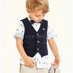 Gilet Elegante In Punto Milano  Bambino Sarabanda J171 - SARABANDA - LuxuryKids