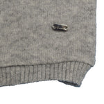 Gilet in Misto Lana con Scollo a V Neonato Grigio Ninnaoh I15259 - NINNAOH - LuxuryKids