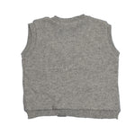 Gilet in Misto Lana con Scollo a V Neonato Grigio Ninnaoh I15259 - NINNAOH - LuxuryKids