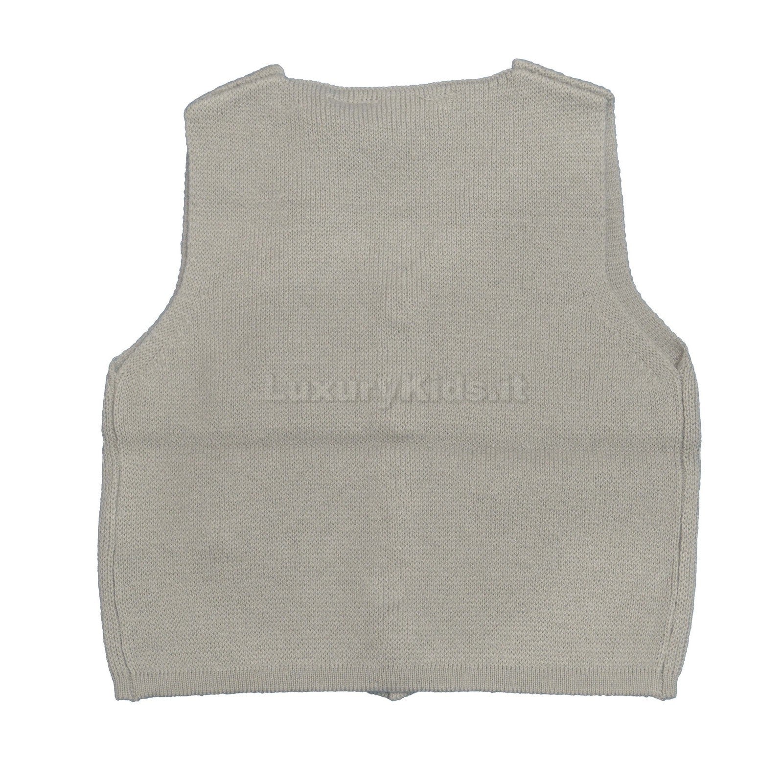Gilet in Misto lana Grigio Neonato Minibanda R615 - MINIBANDA - LuxuryKids