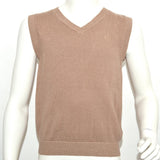 Gilet in Misto Lana Marrone con Scollo a V Bambino Sarabanda L102 - SARABANDA - LuxuryKids