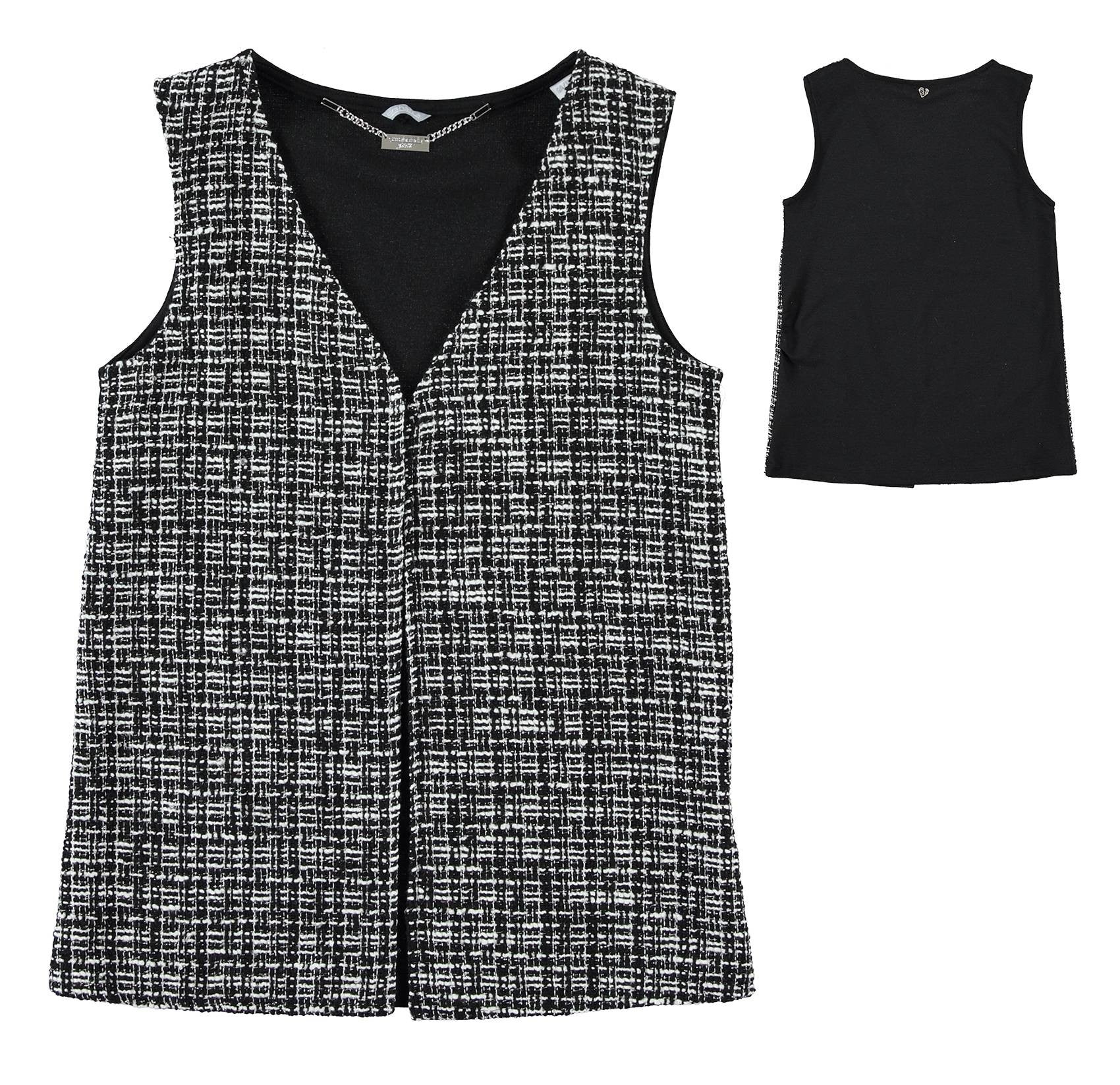 Gilet In Tessuto Modello Chanel Bambina Sarabanda K470 - SARABANDA - LuxuryKids