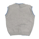 Gilet Scollo V in Lana Grigio Neonato Bufi 9772A4 - BUFI - LuxuryKids